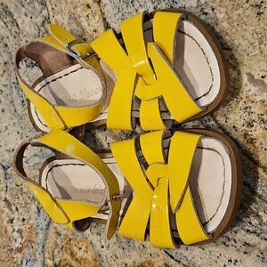 Girls Salt Water Yellow Sandals
